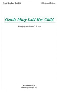Gentle Mary Laid Her Child SAB choral sheet music cover Thumbnail